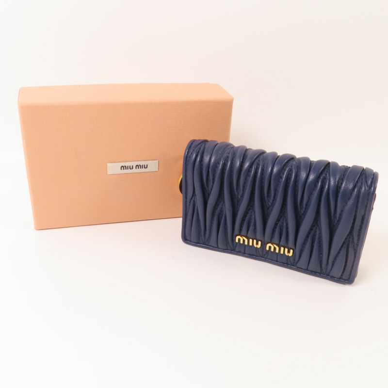 Miu Miu 羊皮皮革Card Case金扣卡套-12