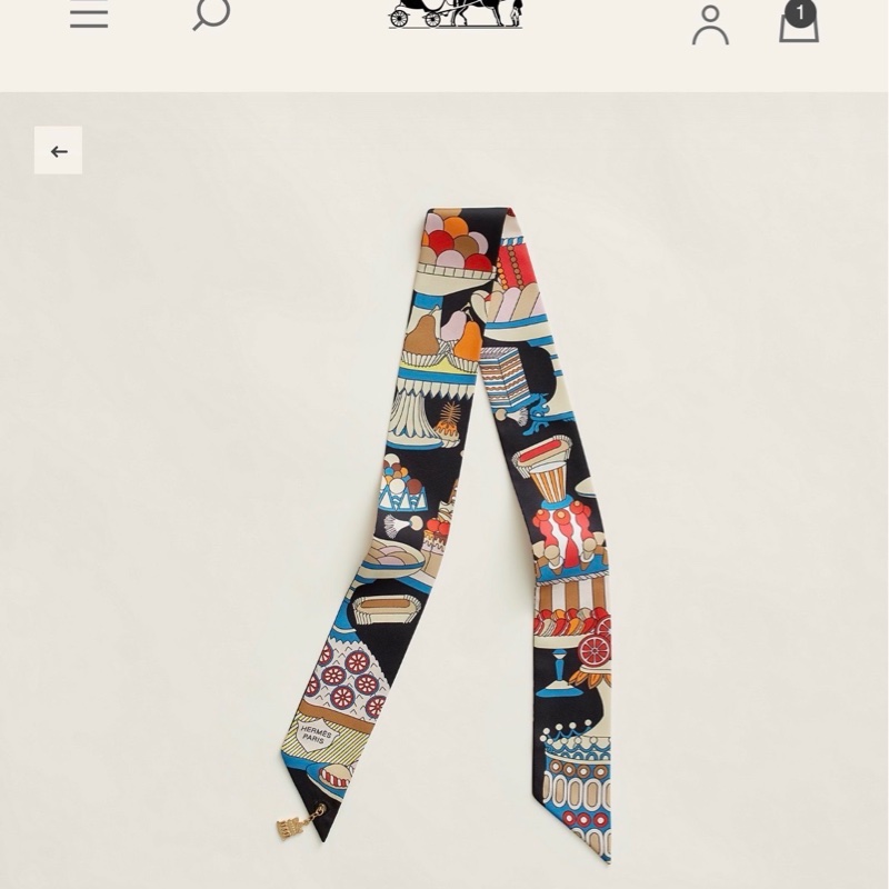 Hermes twilly 絲巾 20週年紀念款-0