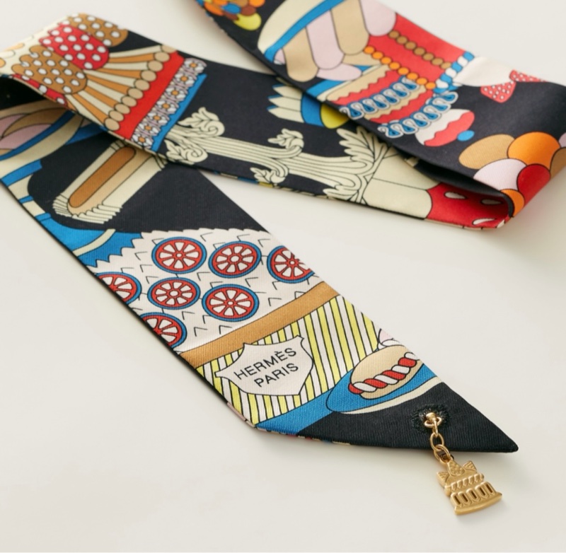 Hermes twilly 絲巾 20週年紀念款-2