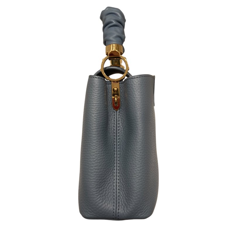 LOUIS VUITTON 路易威登 CAPUCINES BB SCRUNCHIE M58726 單肩包/兩用手提包 TAURILLON皮革 藍色-3