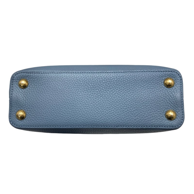 LOUIS VUITTON 路易威登 CAPUCINES BB SCRUNCHIE M58726 單肩包/兩用手提包 TAURILLON皮革 藍色-5