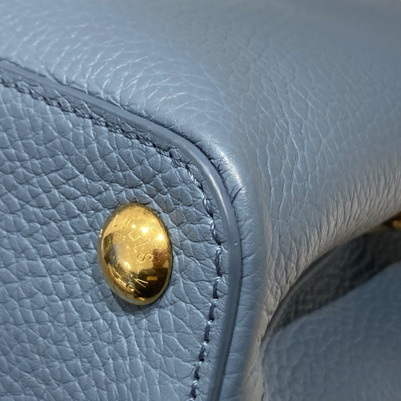 LOUIS VUITTON 路易威登 CAPUCINES BB SCRUNCHIE M58726 單肩包/兩用手提包 TAURILLON皮革 藍色-7