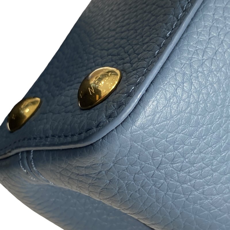 LOUIS VUITTON 路易威登 CAPUCINES BB SCRUNCHIE M58726 單肩包/兩用手提包 TAURILLON皮革 藍色-8
