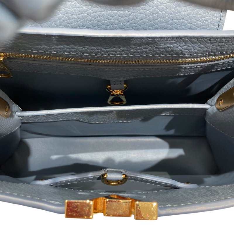 LOUIS VUITTON 路易威登 CAPUCINES BB SCRUNCHIE M58726 單肩包/兩用手提包 TAURILLON皮革 藍色-11