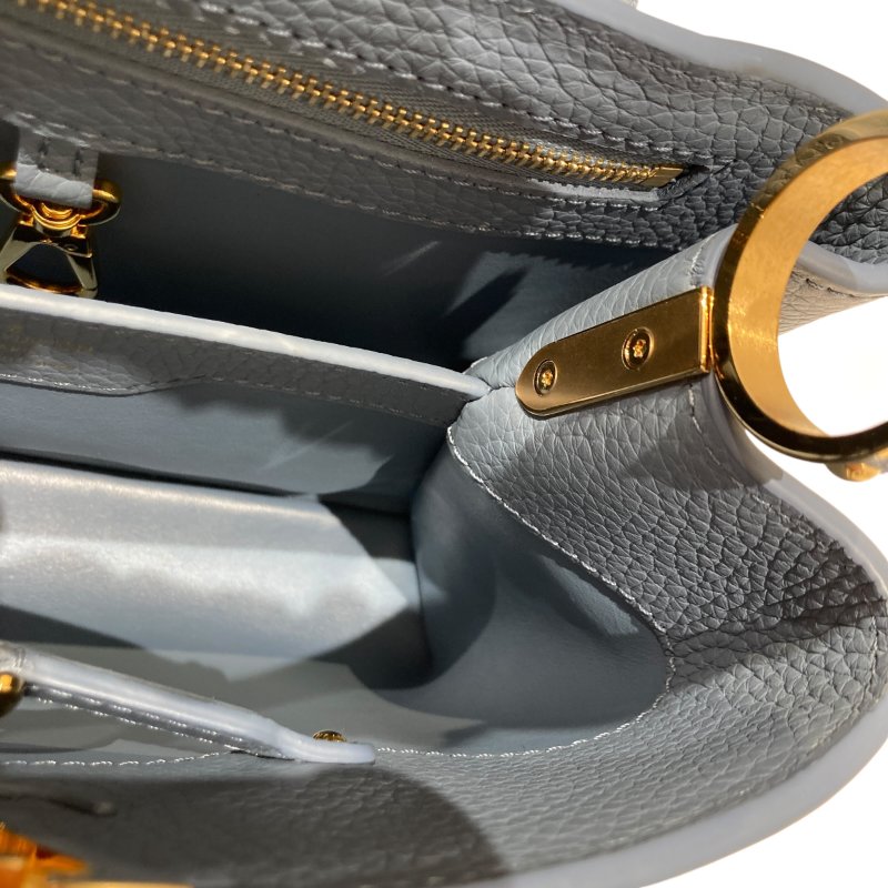 LOUIS VUITTON 路易威登 CAPUCINES BB SCRUNCHIE M58726 單肩包/兩用手提包 TAURILLON皮革 藍色-12