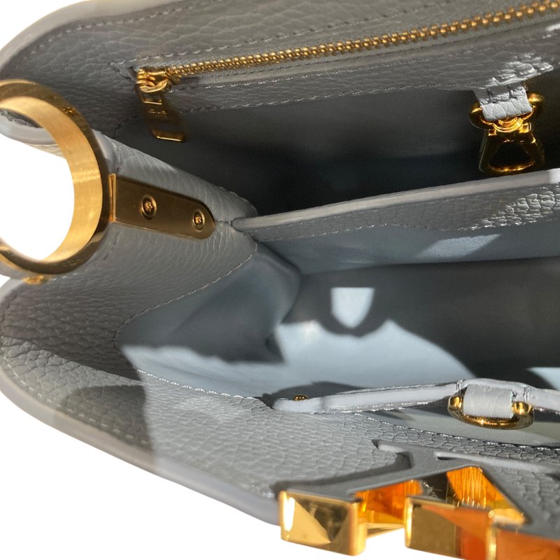 LOUIS VUITTON 路易威登 CAPUCINES BB SCRUNCHIE M58726 單肩包/兩用手提包 TAURILLON皮革 藍色-13