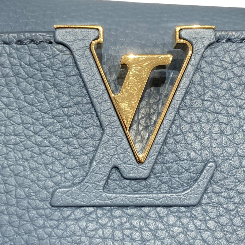 LOUIS VUITTON 路易威登 CAPUCINES BB SCRUNCHIE M58726 單肩包/兩用手提包 TAURILLON皮革 藍色-16