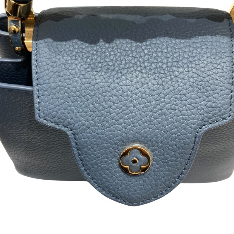 LOUIS VUITTON 路易威登 CAPUCINES BB SCRUNCHIE M58726 單肩包/兩用手提包 TAURILLON皮革 藍色-17