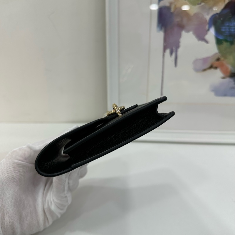 Hermes 愛馬仕 roulis slim 黑金豬鼻子山羊皮零錢包 Z刻-3