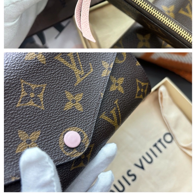 【近新閒置品】Louis Vuitton路易威登 LV 老花豆豆錢包長夾子母包-8