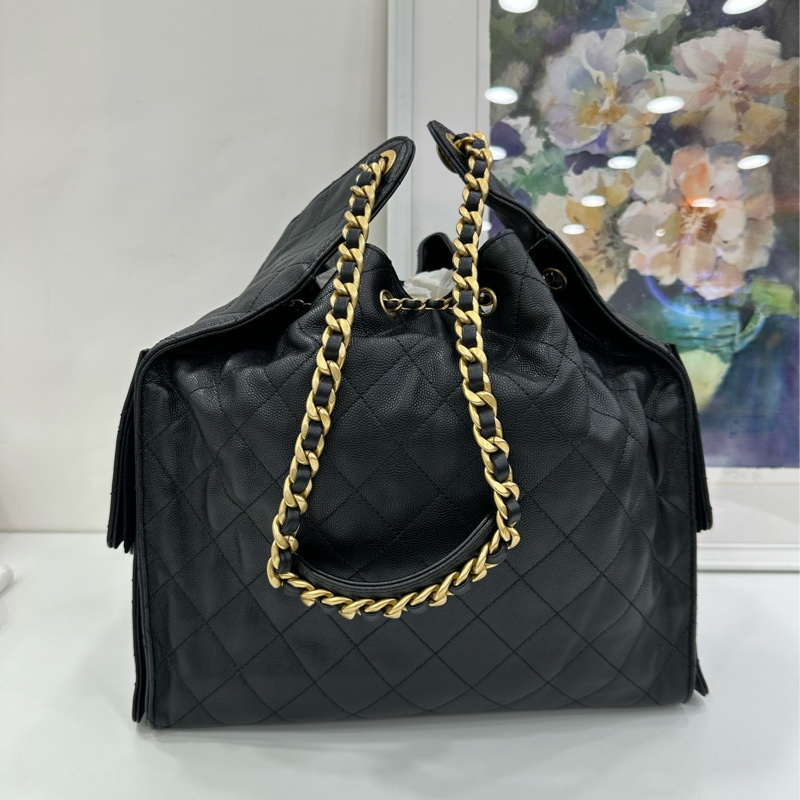 Chanel 香奈兒 25bag荔枝皮黑金中號 有購證-2