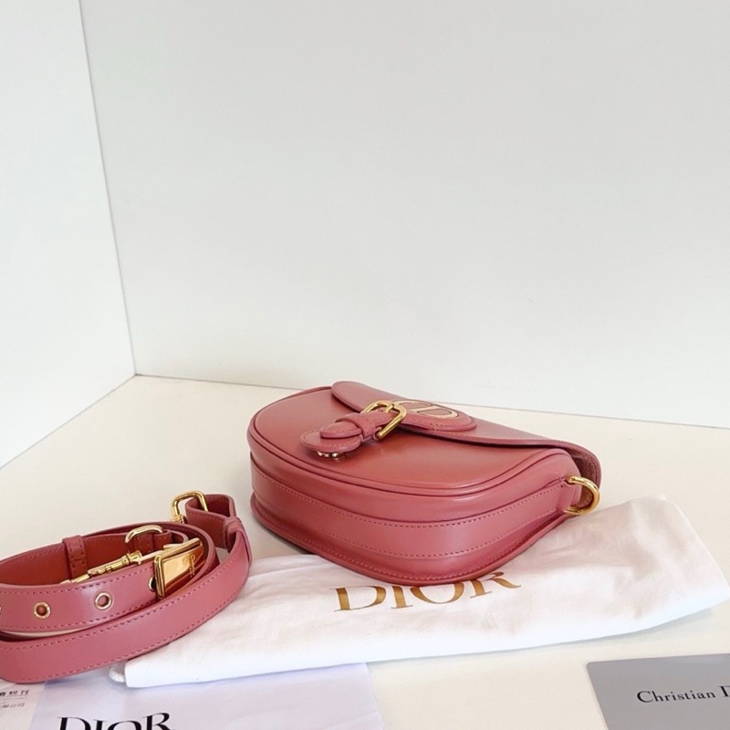 【99新🆕】Dior 新色薔薇粉💘全皮Bobby馬鞍包 小號small 斜挎包-4