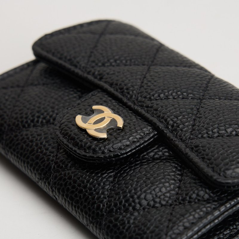 二手Chanel CF卡包/黑金牛 芯片款-5