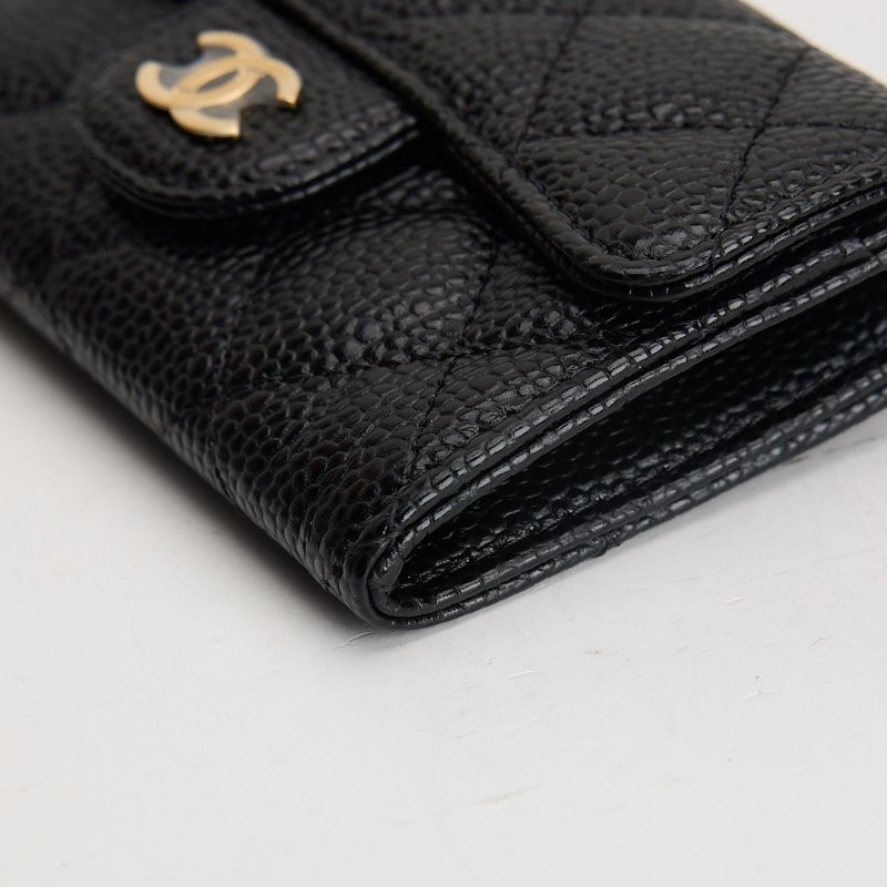 二手Chanel CF卡包/黑金牛 芯片款-7