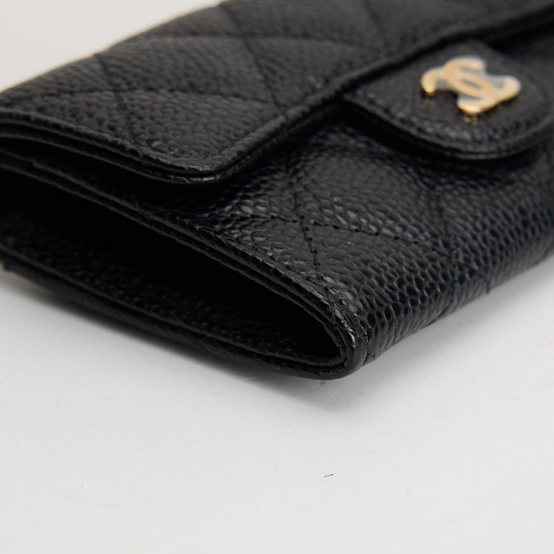 二手Chanel CF卡包/黑金牛 芯片款-8