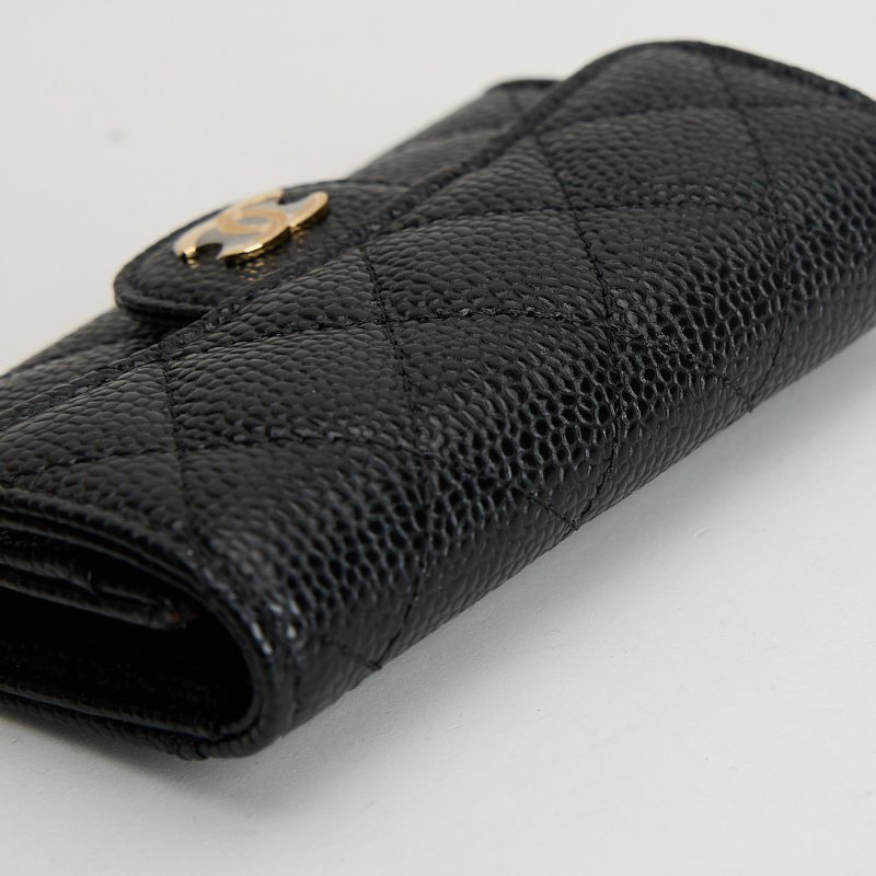 二手Chanel CF卡包/黑金牛 芯片款-10