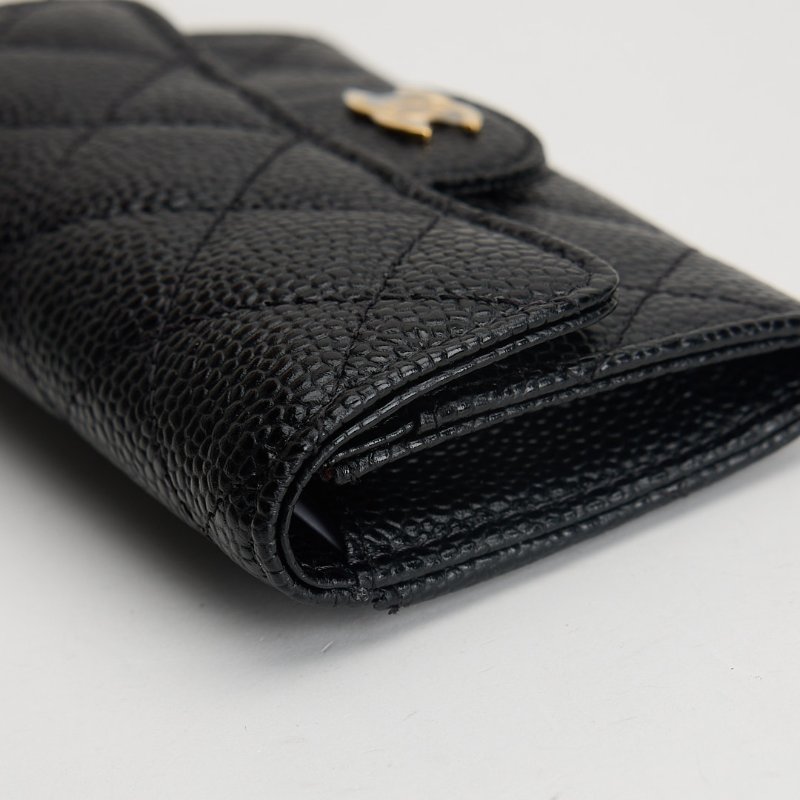 二手Chanel CF卡包/黑金牛 芯片款-11