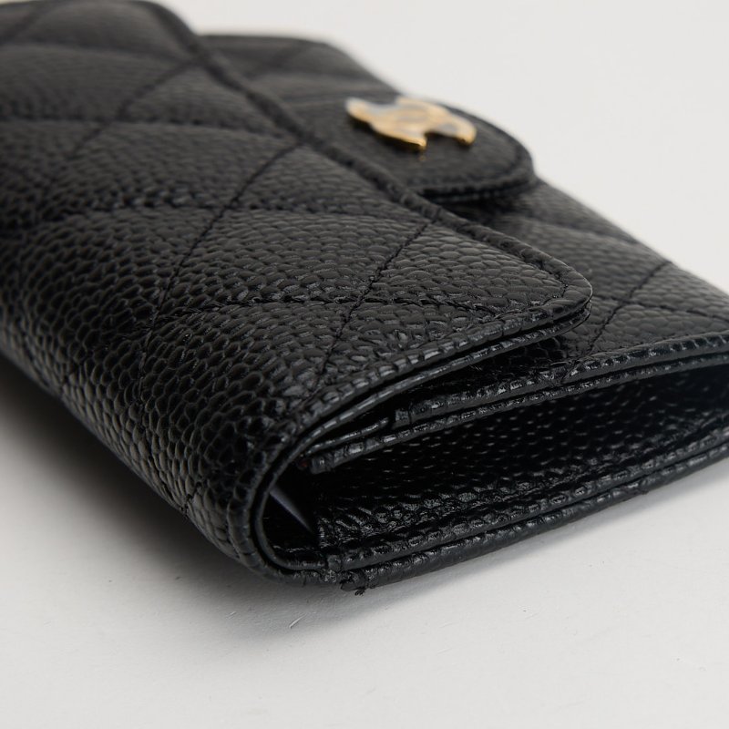 二手Chanel CF卡包/黑金牛 芯片款-12