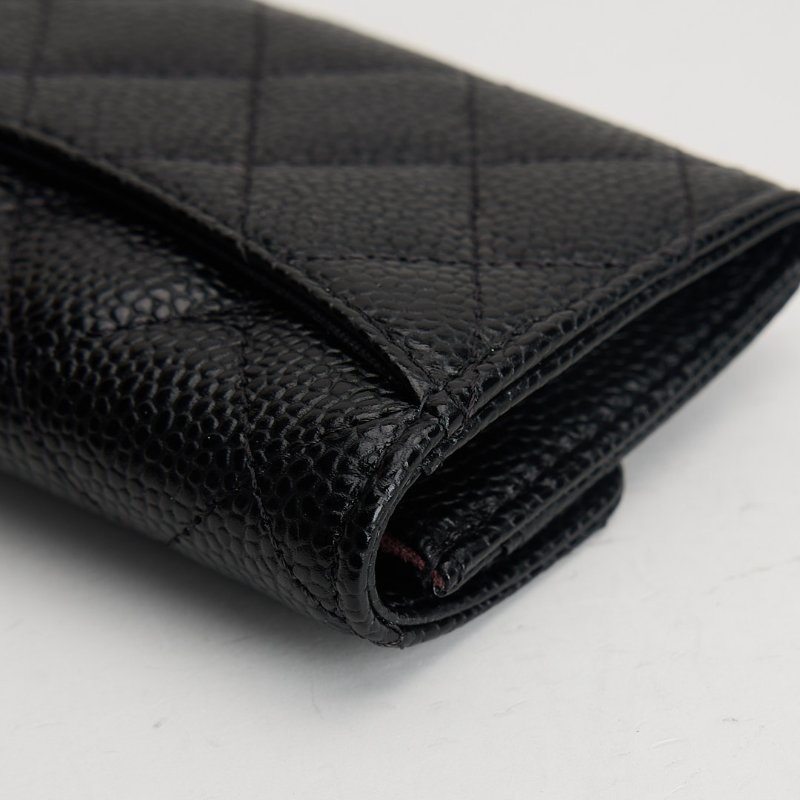 二手Chanel CF卡包/黑金牛 芯片款-13