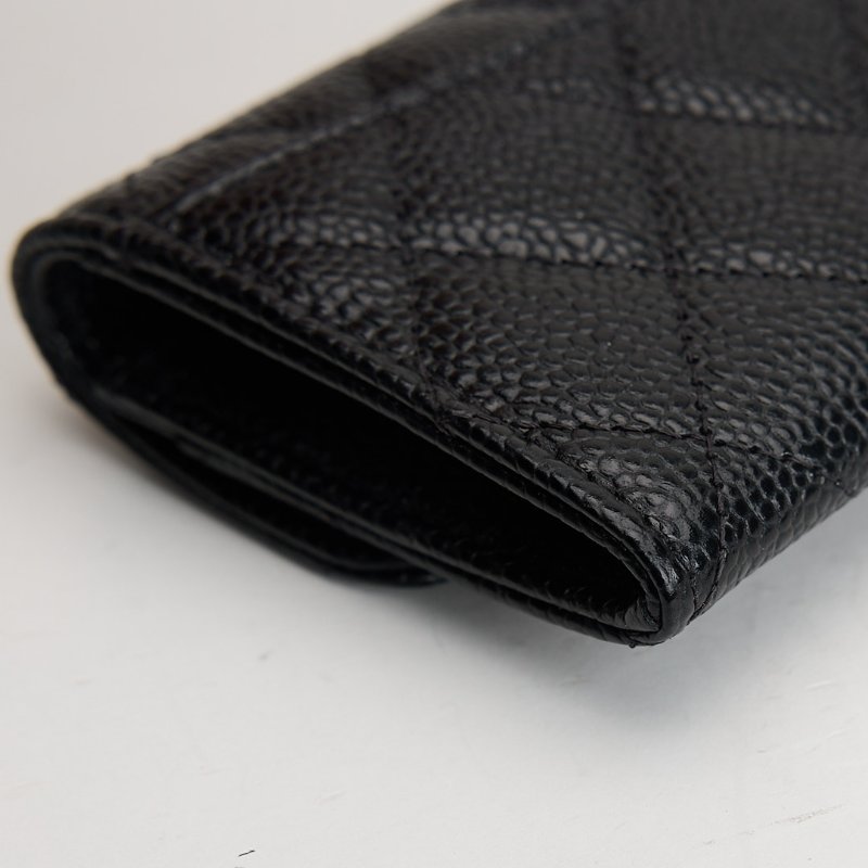 二手Chanel CF卡包/黑金牛 芯片款-14