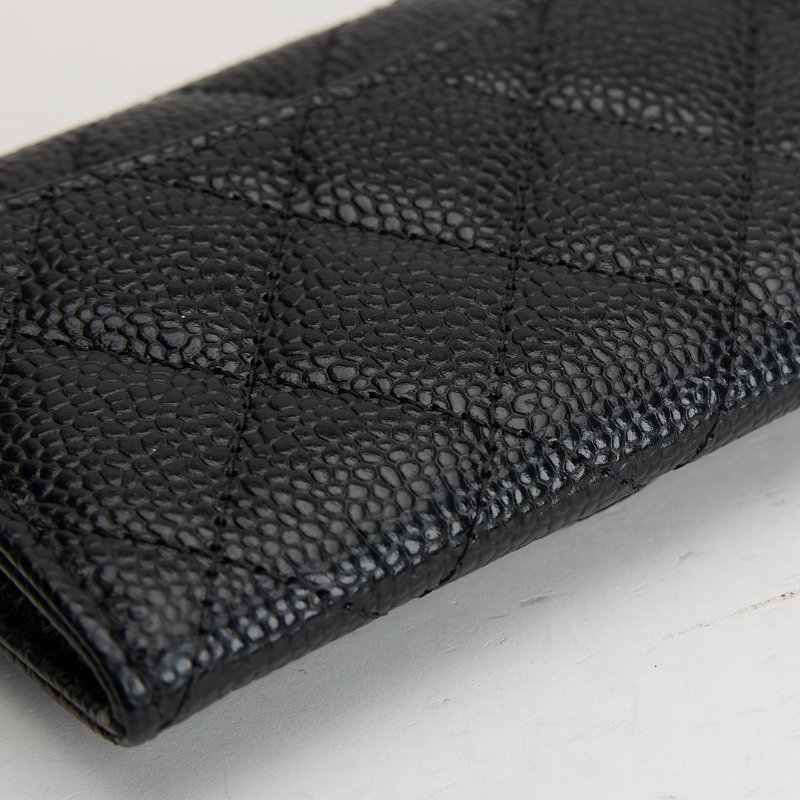 二手Chanel CF卡包/黑金牛 芯片款-15