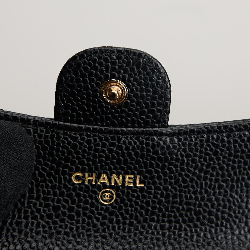 二手Chanel CF卡包/黑金牛 芯片款-17