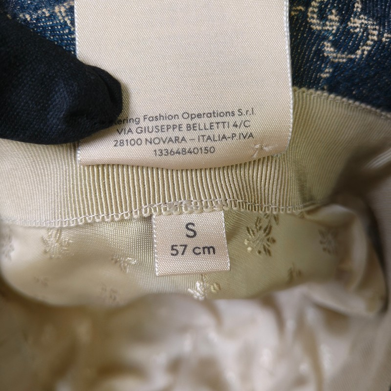 【8成新】㊣✨Gucci✨古馳 滿版 gg  牛仔 刺繡 皮邊 漁夫帽 帽子 遮陽帽/二手精品/配件🌳二手樹屋🌳-14