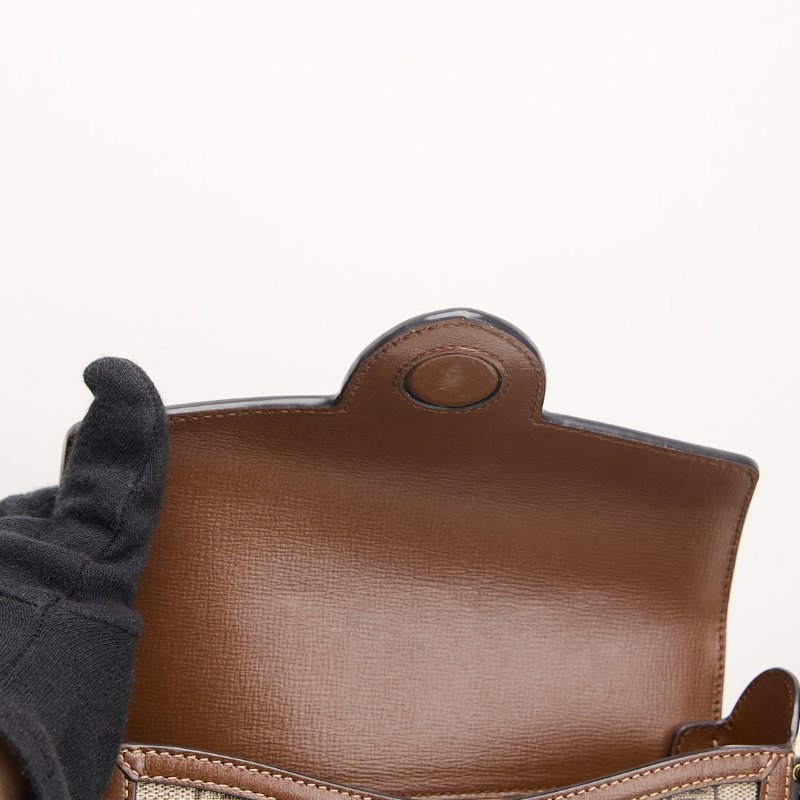 二手Gucci 1955橫版手機包/棕色-19