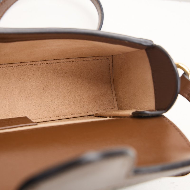 二手Gucci 1955橫版手機包/棕色-22