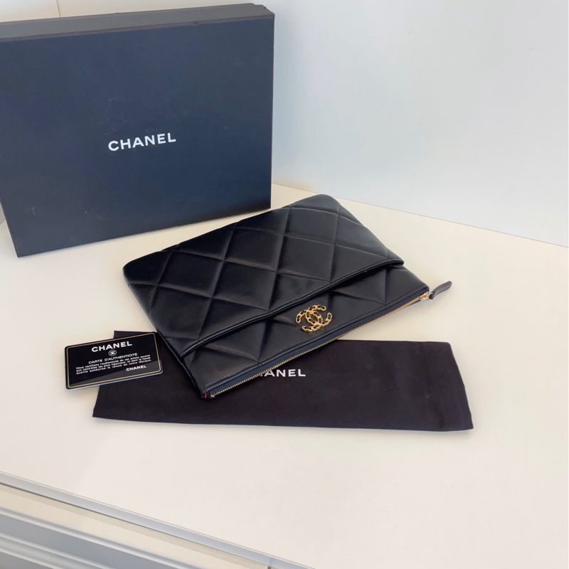 【99新全套🆕】Chanel 黑金 19bag 晚宴手拿包-3