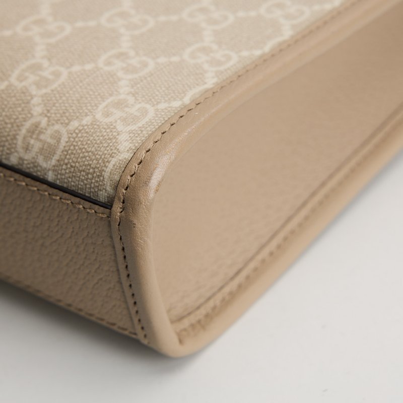 二手Gucci Retro mini 琴譜包 燕麥色-11