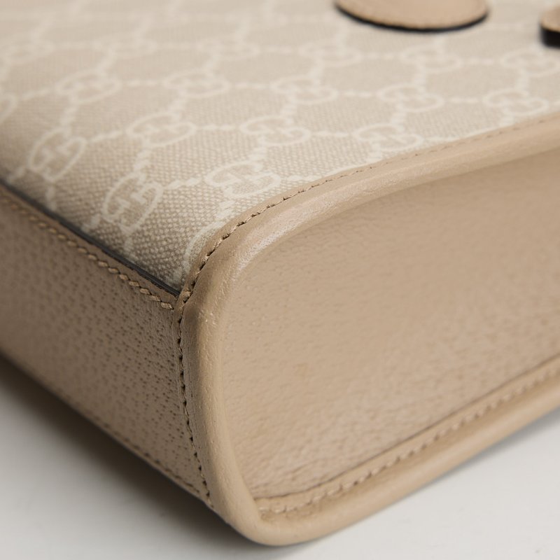 二手Gucci Retro mini 琴譜包 燕麥色-13