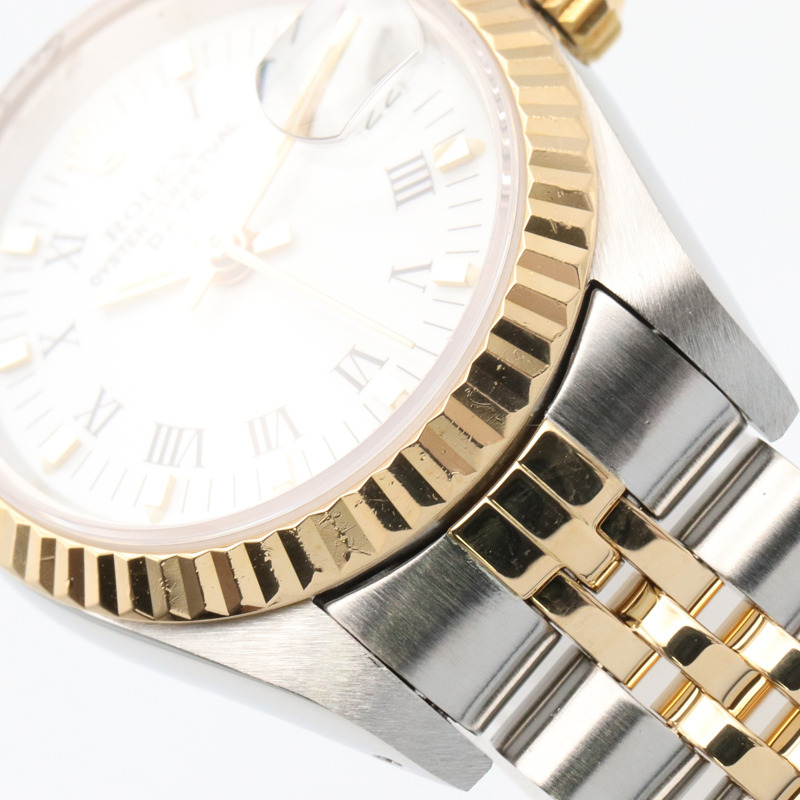 白色錶盤 18K黃金 不鏽鋼 Lady-Datejust 26 腕錶【ROLEX 勞力士】 69173-6