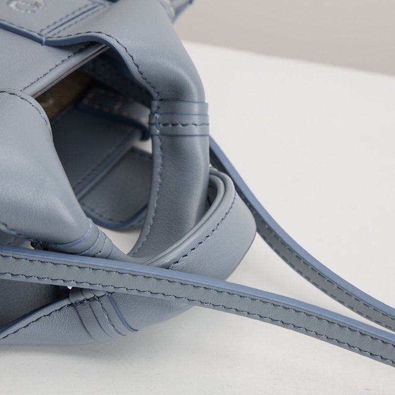 二手Chloé woody tote mini灰藍-15