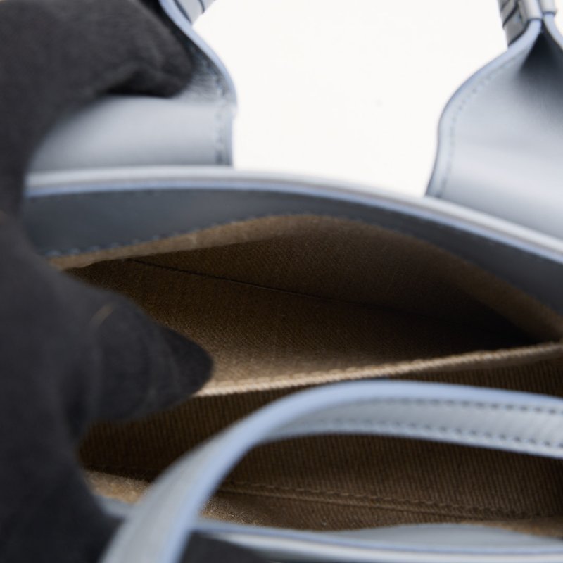 二手Chloé woody tote mini灰藍-17