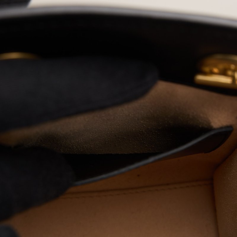 二手Gucci Marmont mini tote黑金-18