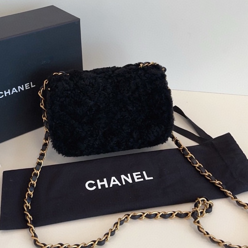 【全新全套帶膜🆕🎁】Chanel 25K24K秋冬大爆款🔥新款秀款 黑色金扣翻蓋泰迪包 小號small 斜挎包-2