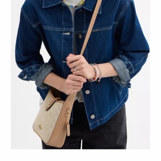 Coach 女士 Hadley 迷你斜挎包均碼碼19.69cm*6.99cm*19.05cm-3