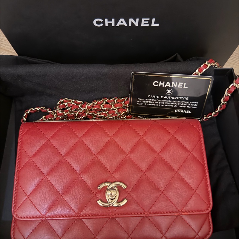 香奈兒Chanel WOC 鏈子皮夾-8