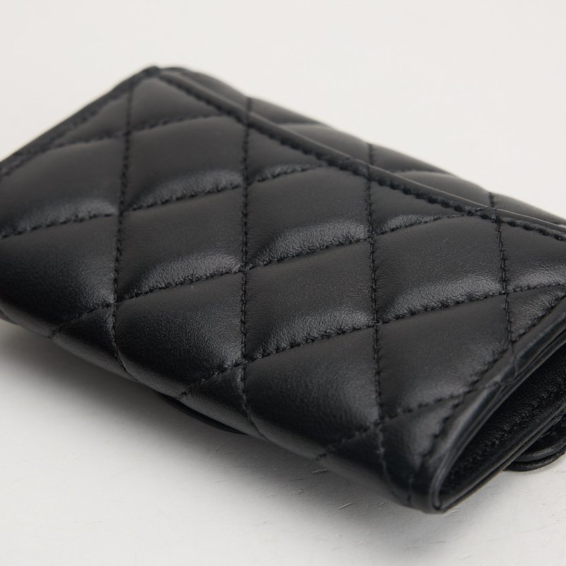 二手Chanel Cf卡包/黑金羊/芯片款-11