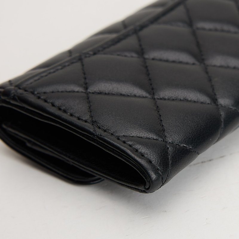 二手Chanel Cf卡包/黑金羊/芯片款-12