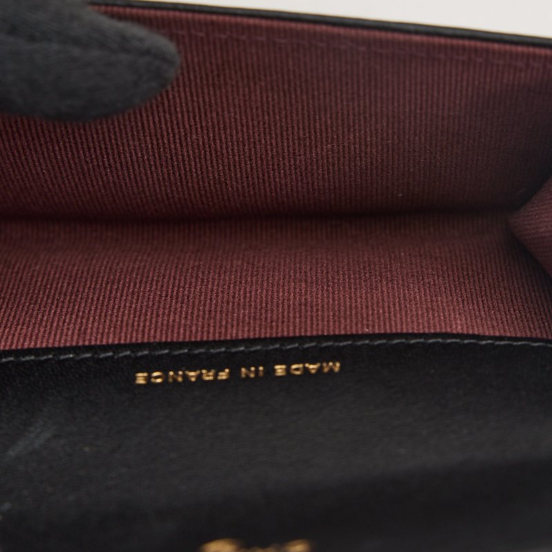 二手Chanel Cf卡包/黑金羊/芯片款-15