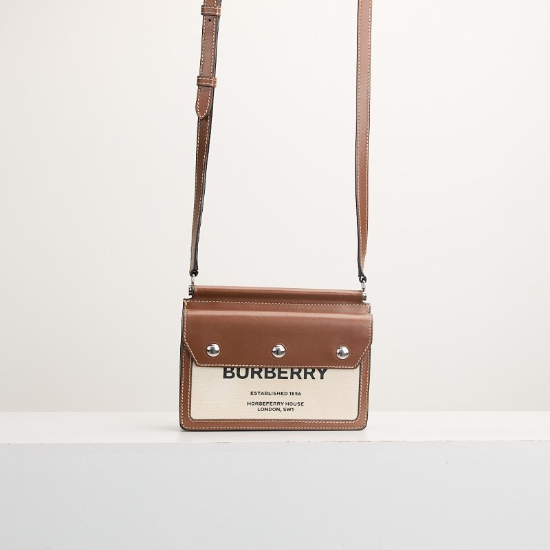 二手Burberry title雙面帆布包-0