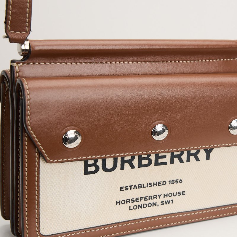 二手Burberry title雙面帆布包-4