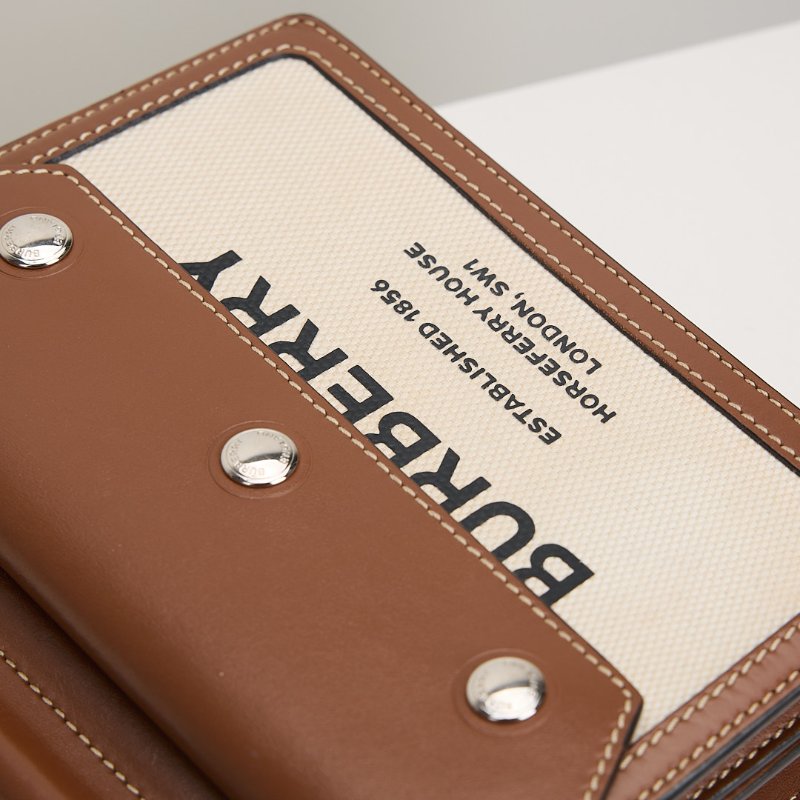 二手Burberry title雙面帆布包-5