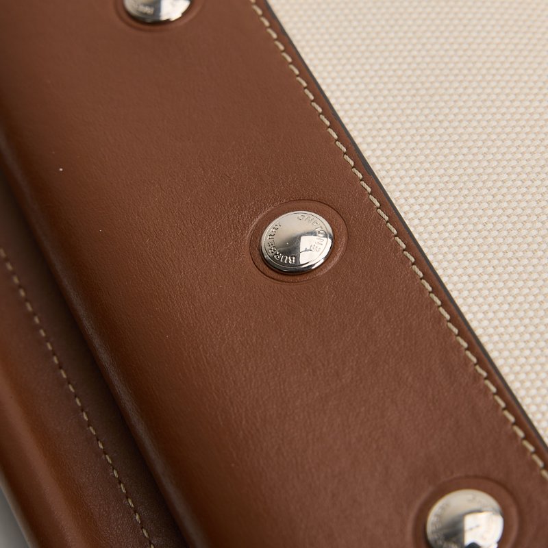 二手Burberry title雙面帆布包-12