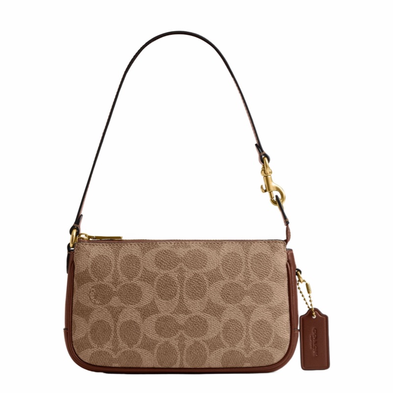 Coach 女士 PLAZA 經典SIGNATURE 18 手包均碼碼17.5cm*3.5cm*10.5cm-0