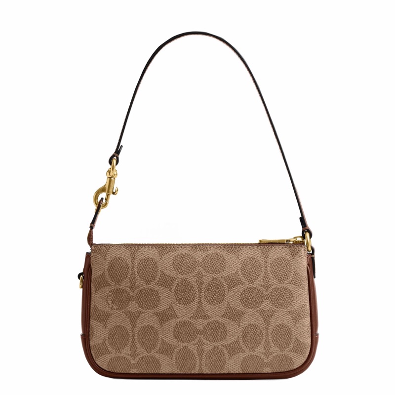 Coach 女士 PLAZA 經典SIGNATURE 18 手包均碼碼17.5cm*3.5cm*10.5cm-1