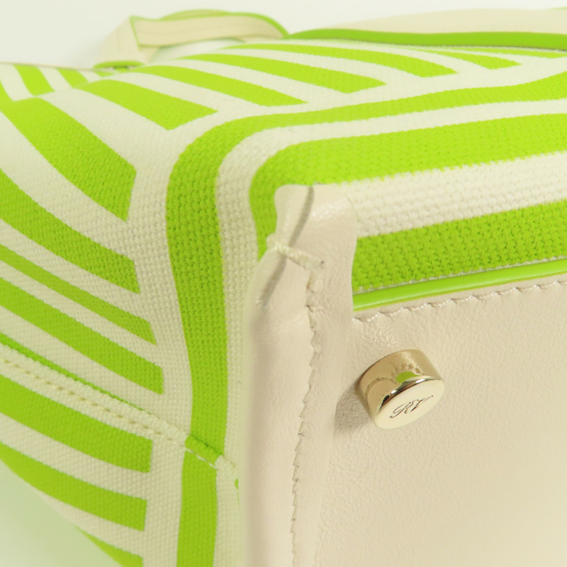 Roger Vivier 帆布2Way Shoulder Bag銀扣手挽肩背兩用袋-8