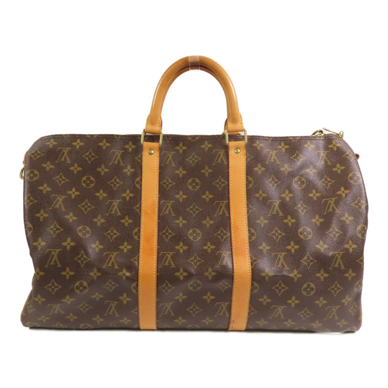 LOUIS VUITTON Monogram Keepall Bandouliere 50金扣波士頓包-1